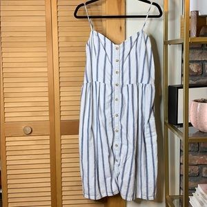 Abercrombie & Fitch Striped Midi Dress